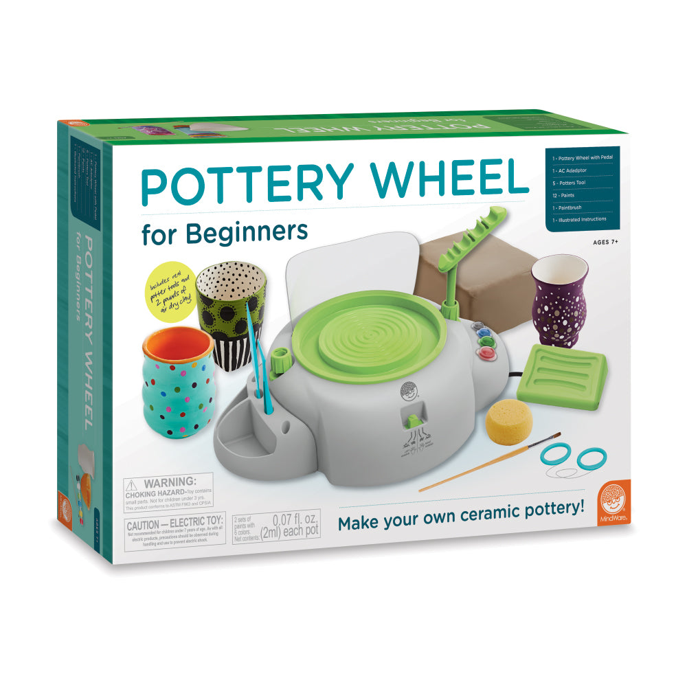 MindWare Creative Studio Pottery Wheel Kit with Foot Pedal