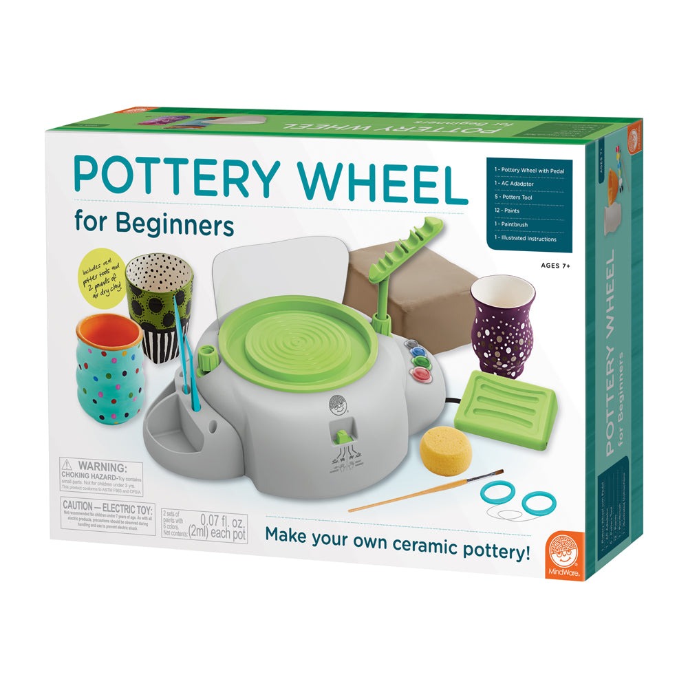 MindWare Creative Studio Pottery Wheel Kit with Foot Pedal