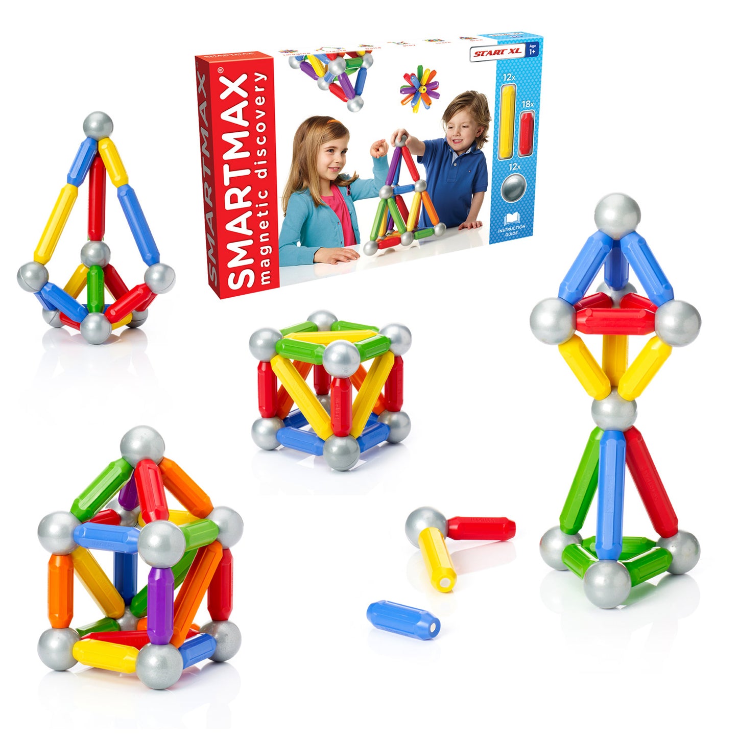 SmartMax 42-Piece Magnetic Discovery Set - Educational Construction Toy