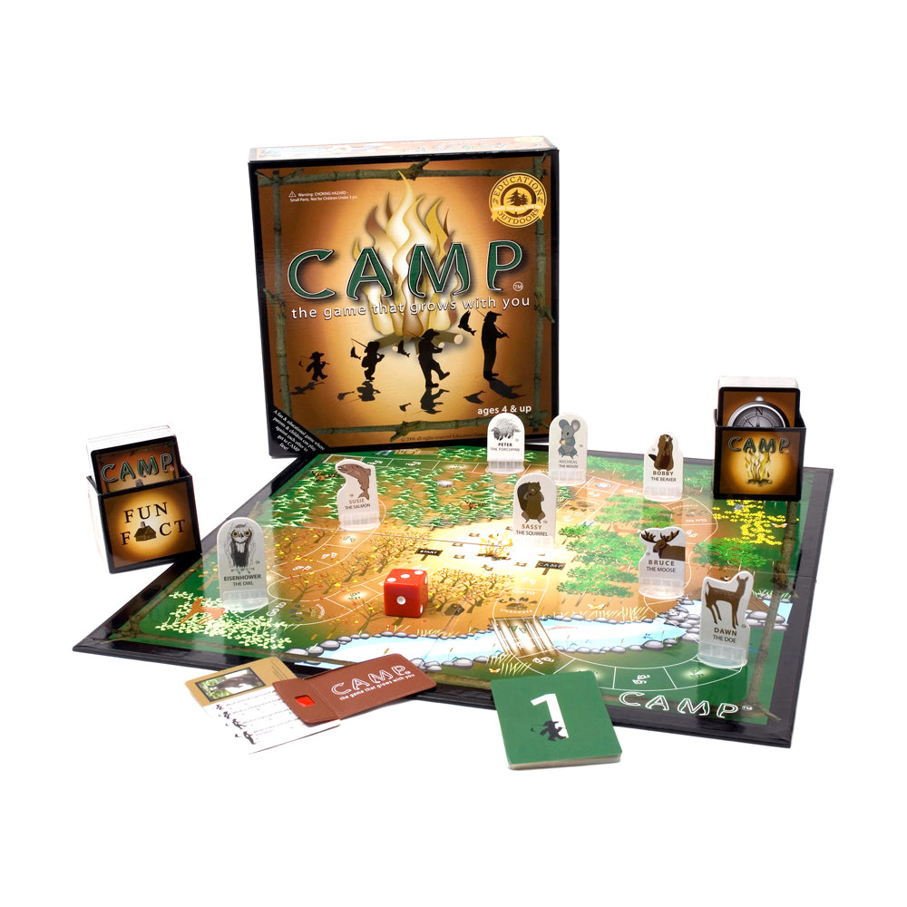 CAMP Educational Outdoor Trivia Board Game with Fun Facts