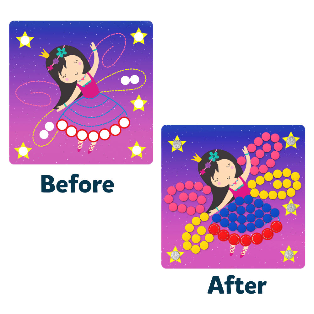 Dot It! Unicorn & Princess Sticker Art Kit - Magical Themes