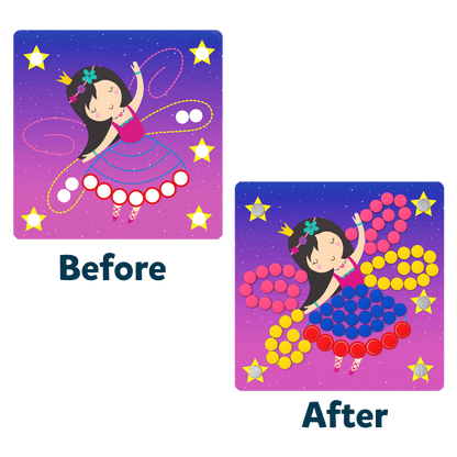 Dot It! Unicorn & Princess Sticker Art Kit - Magical Themes