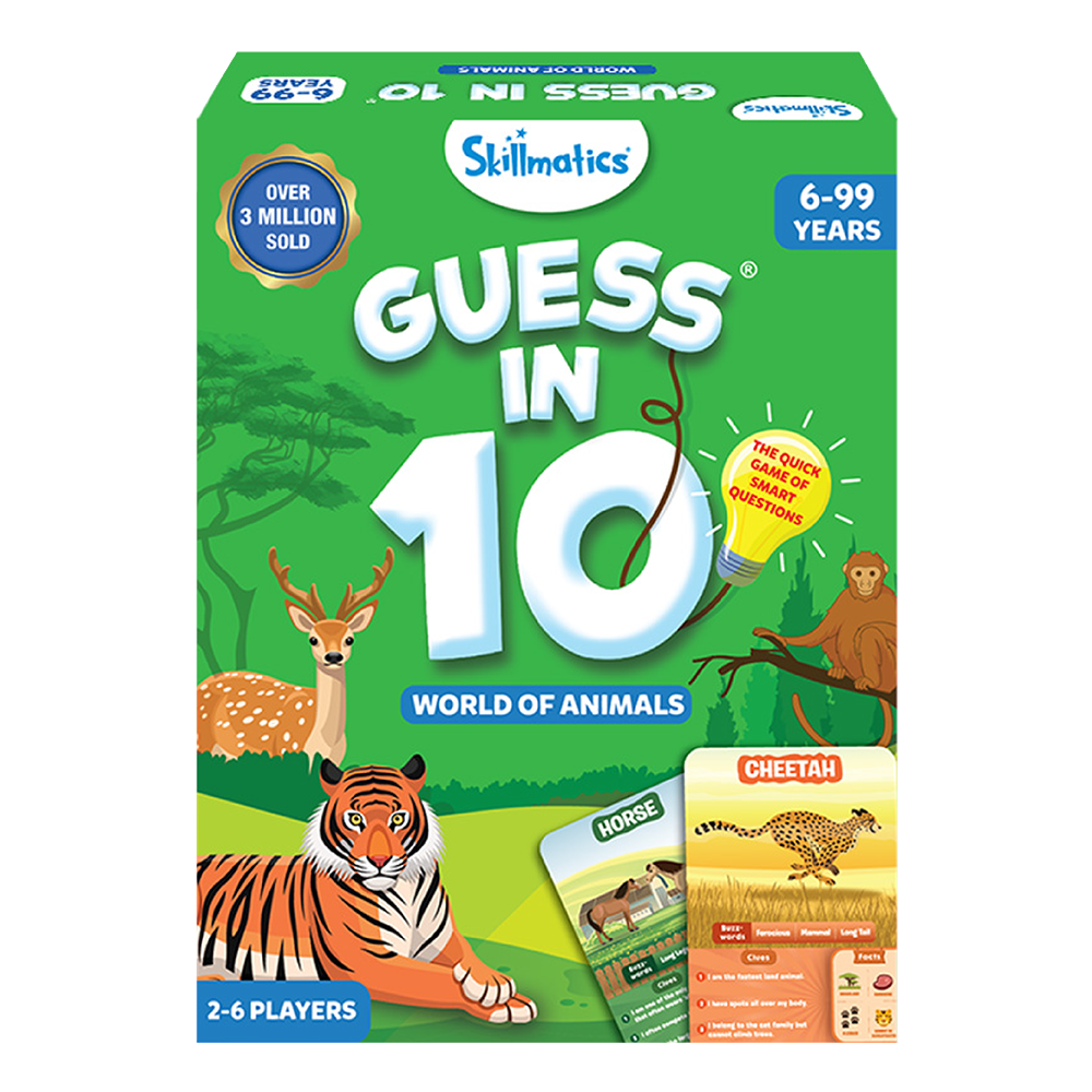 Guess in 10 World of Animals Educational Card Game