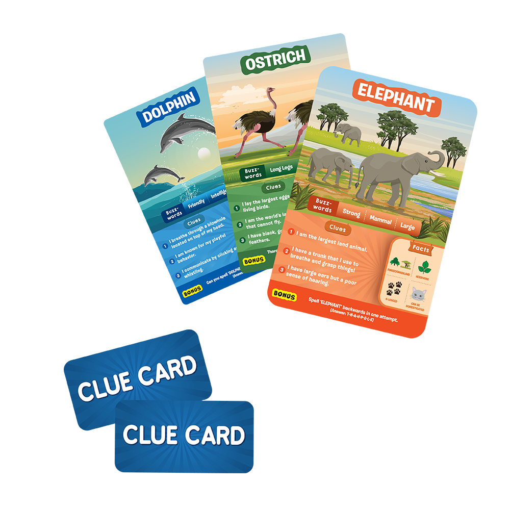 Guess in 10 World of Animals Educational Card Game