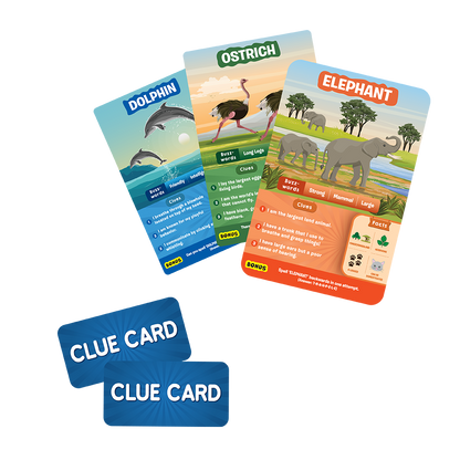 Guess in 10 World of Animals Educational Card Game