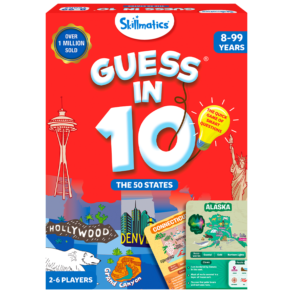 Guess in 10 The 50 States Educational Board Game