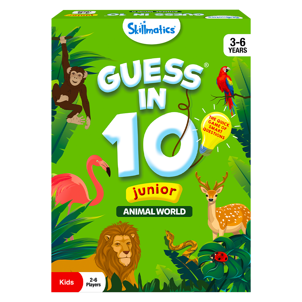 Guess in 10 Junior Animal World Educational Card Game