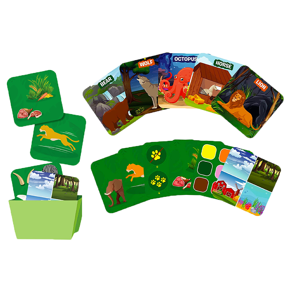 Guess in 10 Junior Animal World Educational Card Game