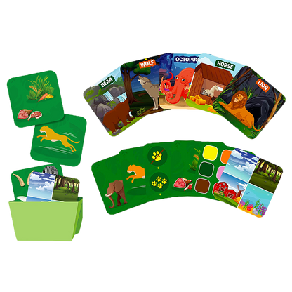 Guess in 10 Junior Animal World Educational Card Game