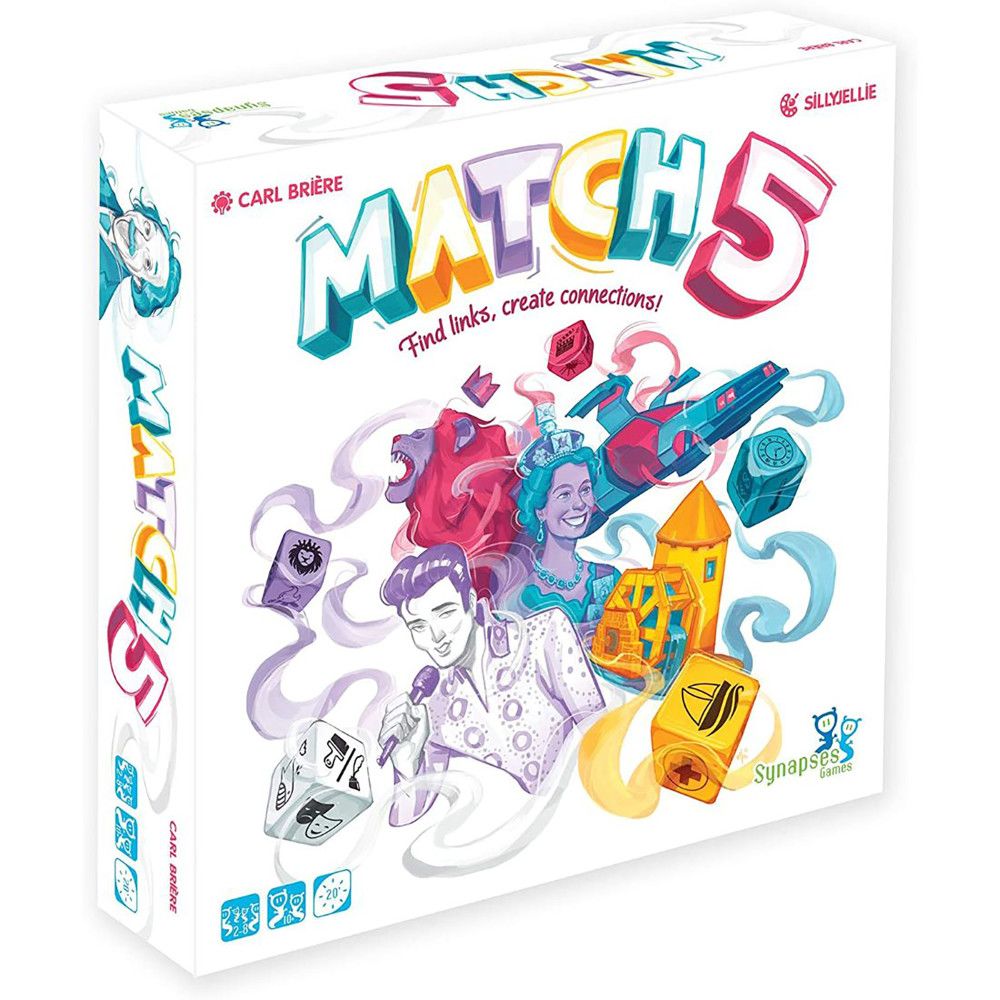 Synapses Games Match 5 Creative Word Linking Board Game