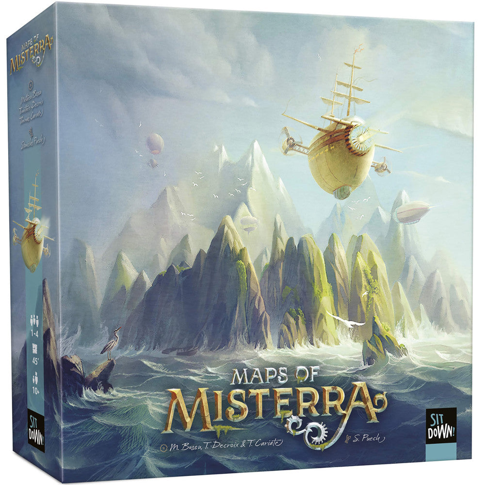 Maps of Misterra Multilingual Strategy Board Game, Ages 10+