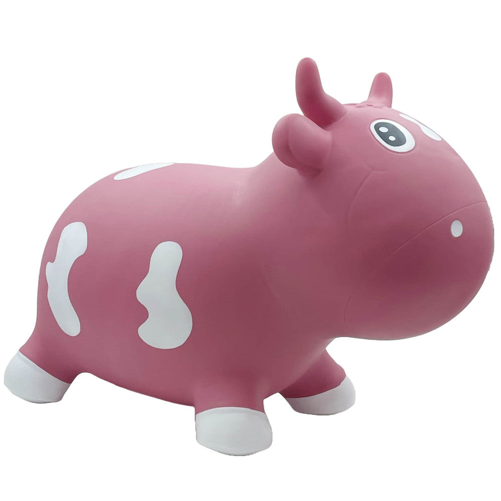 Pop It Up: Kidzzfarm Bouncing Cow: Junior - Pink - Inflatable Animal Hopper