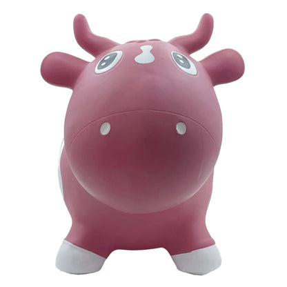 Pop It Up: Kidzzfarm Bouncing Cow: Junior - Pink - Inflatable Animal Hopper