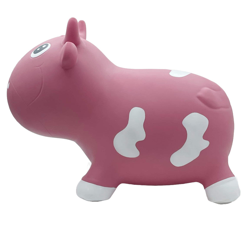 Pop It Up: Kidzzfarm Bouncing Cow: Junior - Pink - Inflatable Animal Hopper