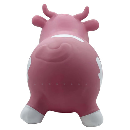 Pop It Up: Kidzzfarm Bouncing Cow: Junior - Pink - Inflatable Animal Hopper