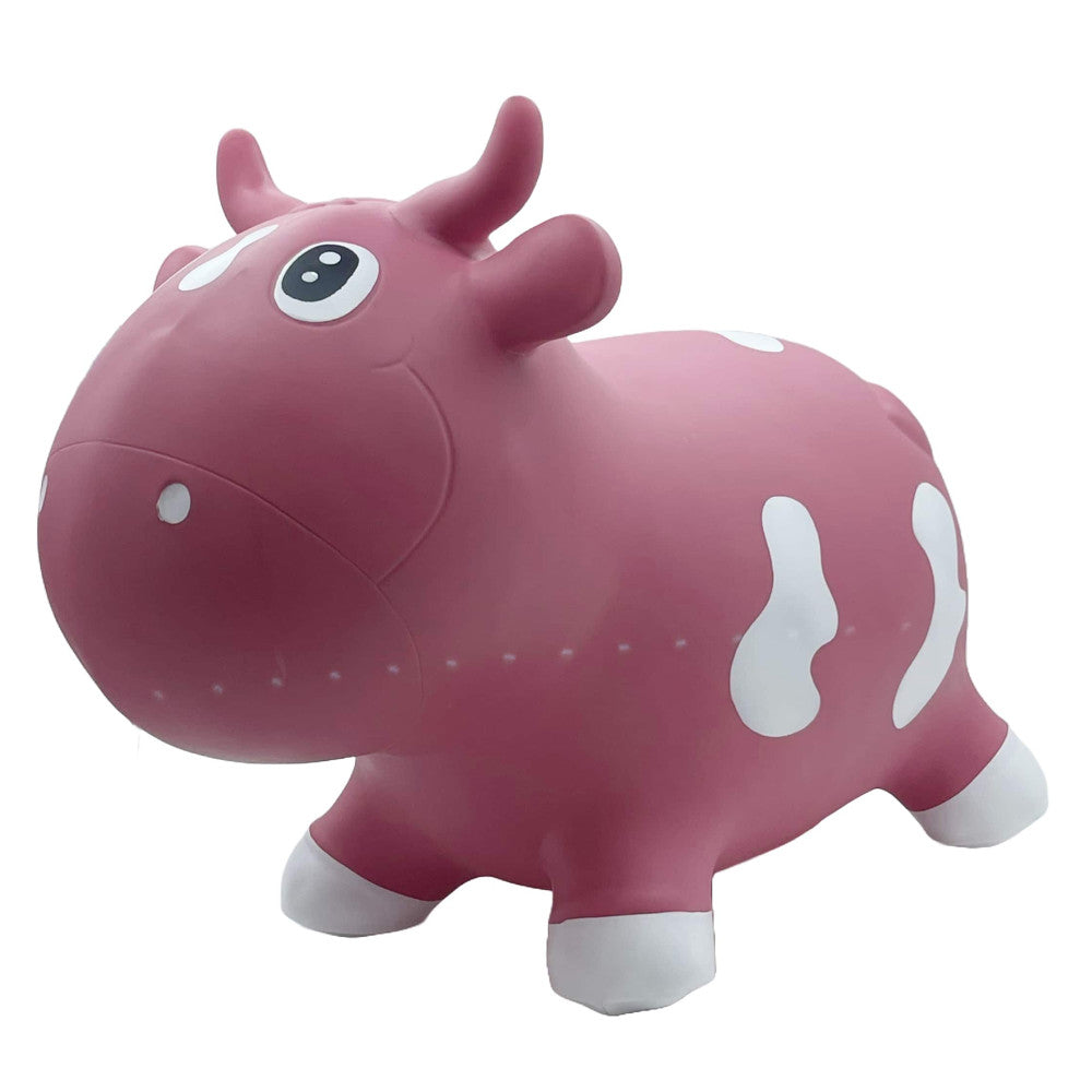 Pop It Up: Kidzzfarm Bouncing Cow: Junior - Pink - Inflatable Animal Hopper