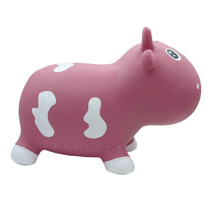 Pop It Up: Kidzzfarm Bouncing Cow: Junior - Pink - Inflatable Animal Hopper