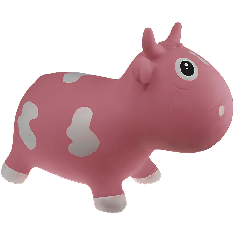 Pop It Up: Kidzzfarm Bouncing Cow: Junior - Pink - Inflatable Animal Hopper