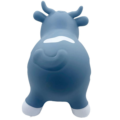 Pop It Up: Kidzzfarm Bouncing Cow: Junior - Blue - Inflatable Animal Hopper