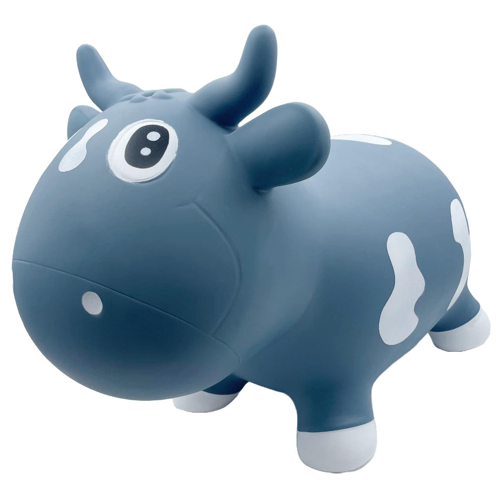 Pop It Up: Kidzzfarm Bouncing Cow: Junior - Blue - Inflatable Animal Hopper