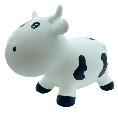 Pop It Up: Kidzzfarm Bouncing Cow: Junior - White - Inflatable Animal Hopper