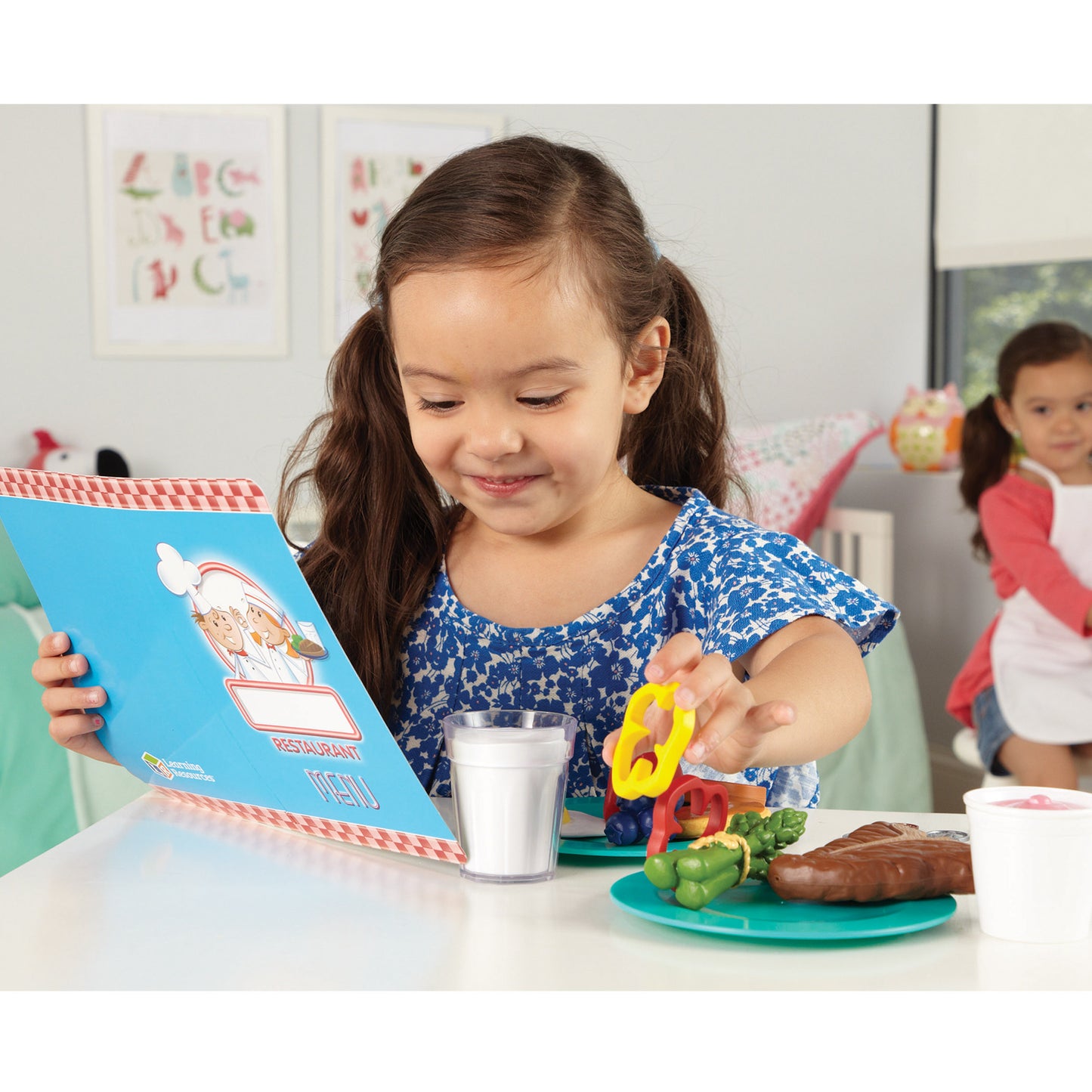 Learning Resources Serve It Up! Play Restaurant - Complete Pretend Playset