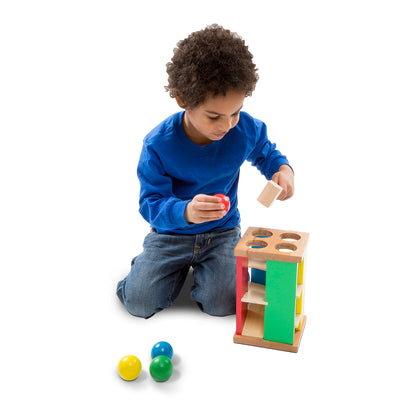 Melissa & Doug Pound and Roll Tower - Colorful Wooden Hammering Toy