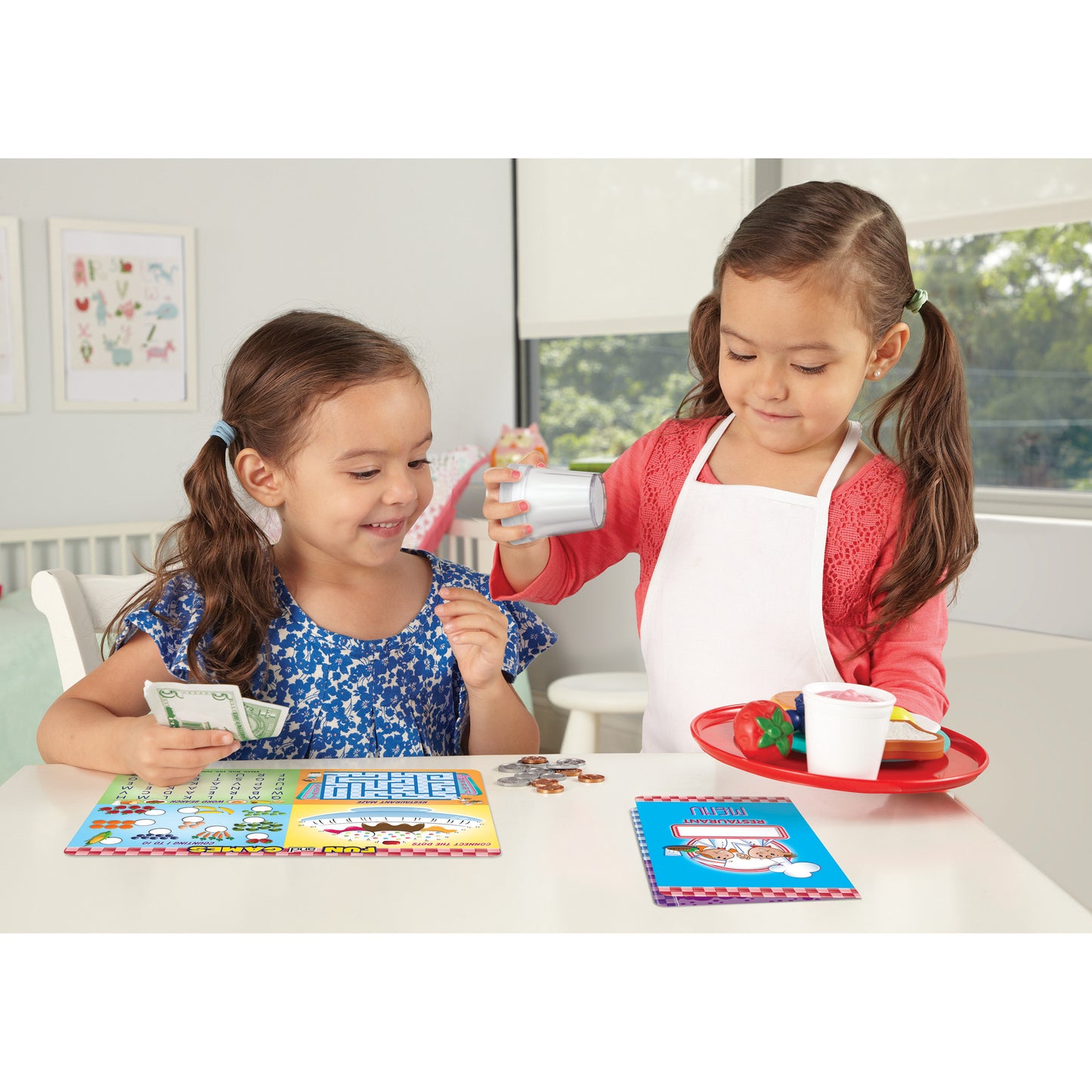 Learning Resources Serve It Up! Play Restaurant - Complete Pretend Playset