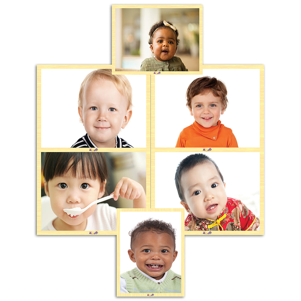 Mojo Diverse Faces 6-Pack Wooden Puzzles