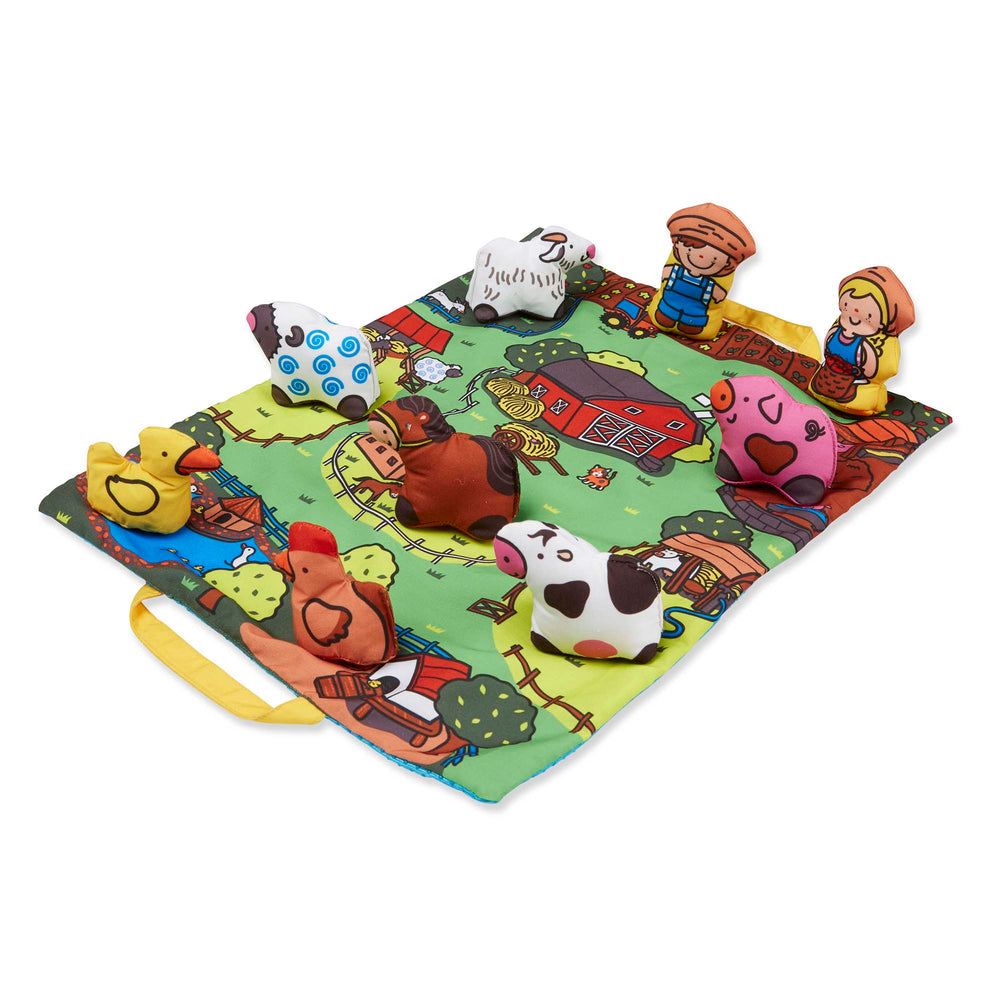 Melissa & Doug Take-Along Farm Play Mat ‚Äì Interactive Toddler Activity Set