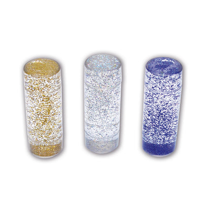 TickiT Sensory Glitter Storm Liquid Glitter Tubes - Set of 3 - Blue, Silver, Gold