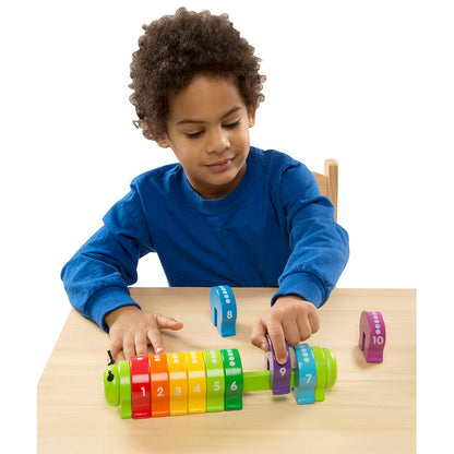 Melissa & Doug Counting Caterpillar - Colorful Number Sorting Wooden Toy