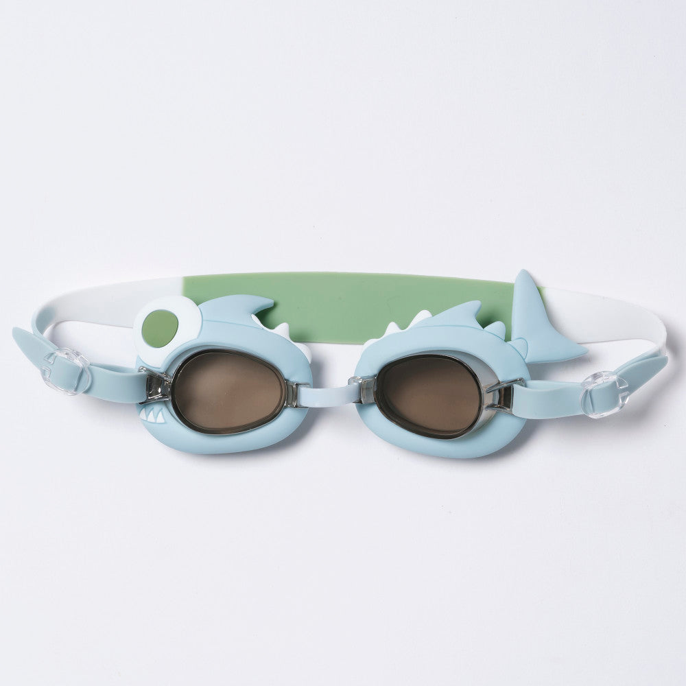 Sunnylife: Mini Swim Goggles - Shark Tribe - Blue/Green, Water & Pool Accessory
