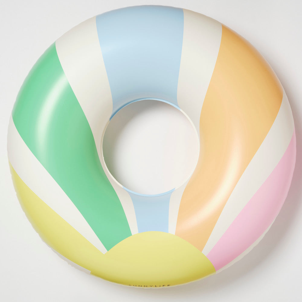 Sunnylife: Tube Float - Pool Side Pastel Gelato - 41" Round Inflatable Ring