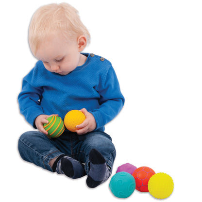 TickiT Sensory Texture Balls - Set of 6 for Toddlers