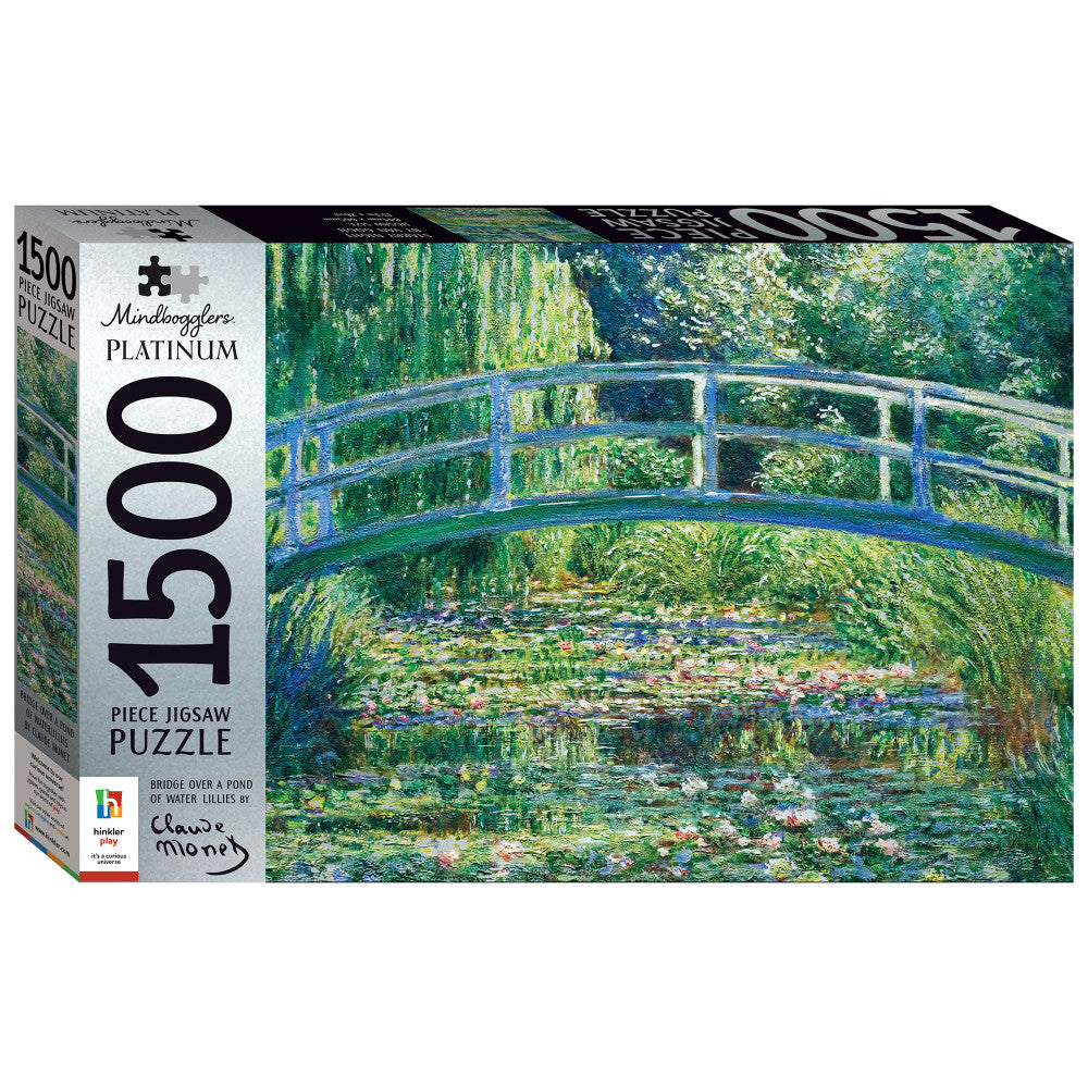 Mindbogglers Platinum Monet's Bridge Over Water Lilies Puzzle - 1500 pc