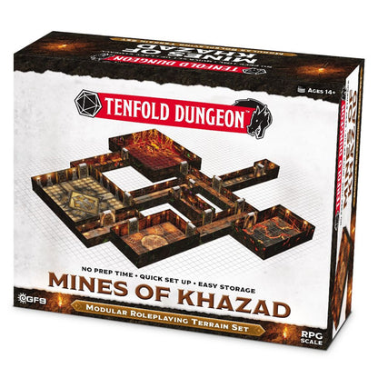 Gale Force 9: Tenfold Dungeon - Mines of Khazad - Modular Roleplaying Terrain Set