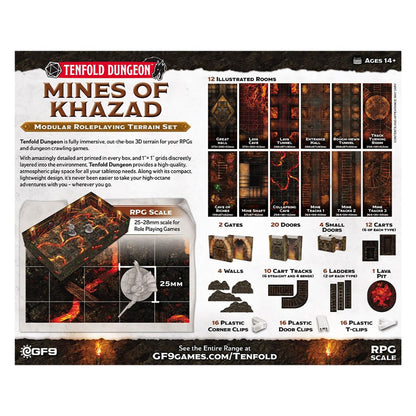 Gale Force 9: Tenfold Dungeon - Mines of Khazad - Modular Roleplaying Terrain Set