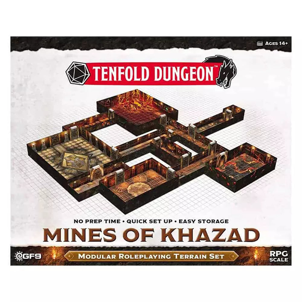 Gale Force 9: Tenfold Dungeon - Mines of Khazad - Modular Roleplaying Terrain Set