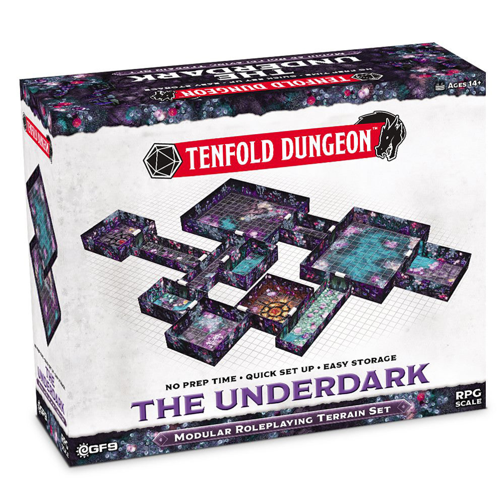 Gale Force 9: Tenfold Dungeon - The Underdark - Modular Roleplaying Terrain Set