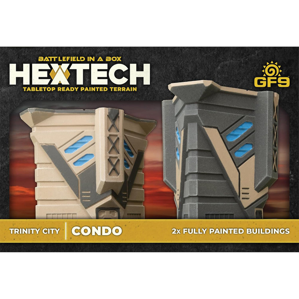 GF9 Hextech Trinity City: Condo - 2 Fully Painted Building Playset