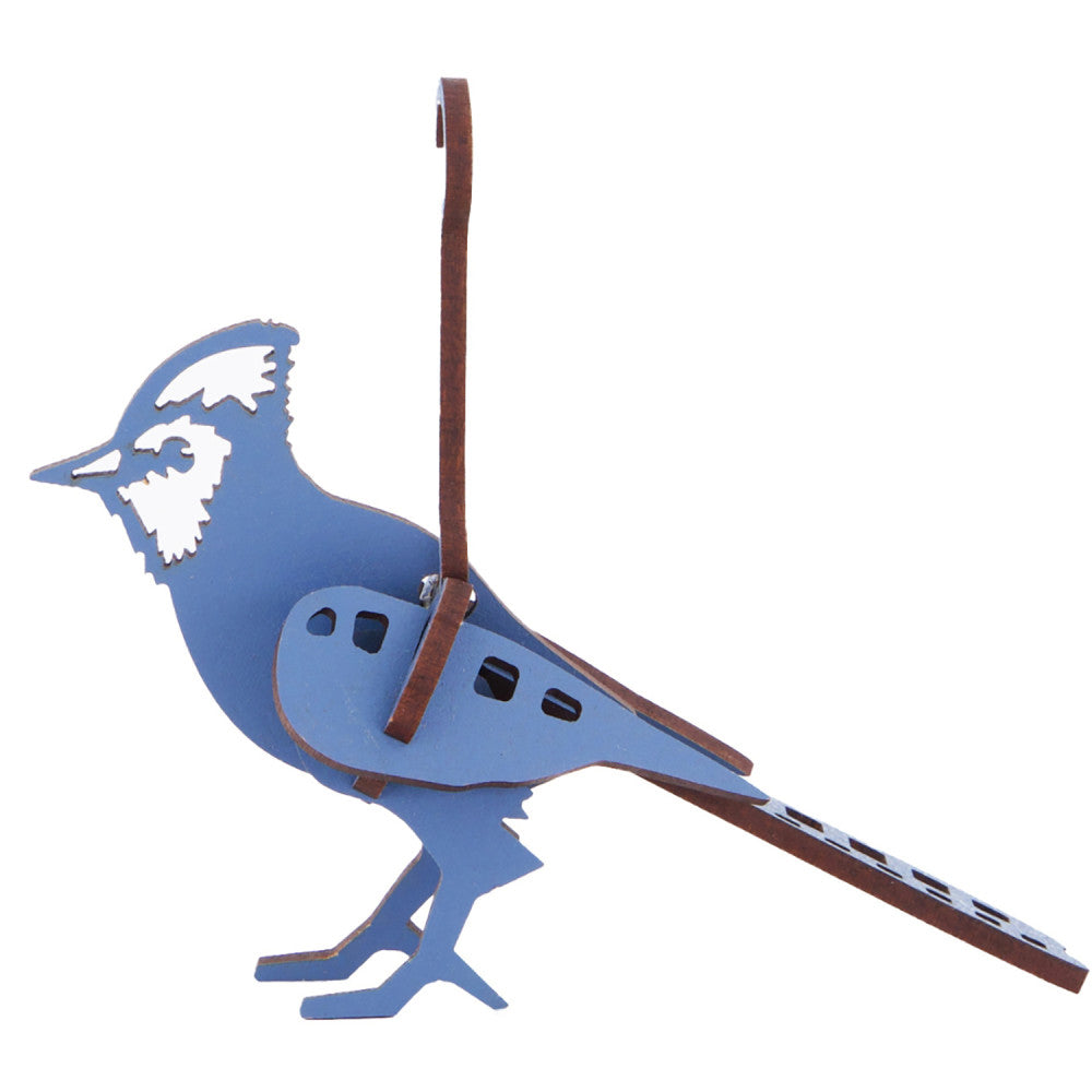 Little & Wood: Woodlet: Small - Blue Jay - 3D Wooden Kit-Set, Bird Puzzle