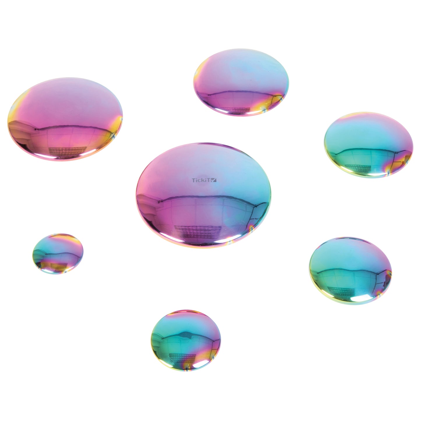 TickiT Sensory Reflective Buttons - Color Burst - Set of 7