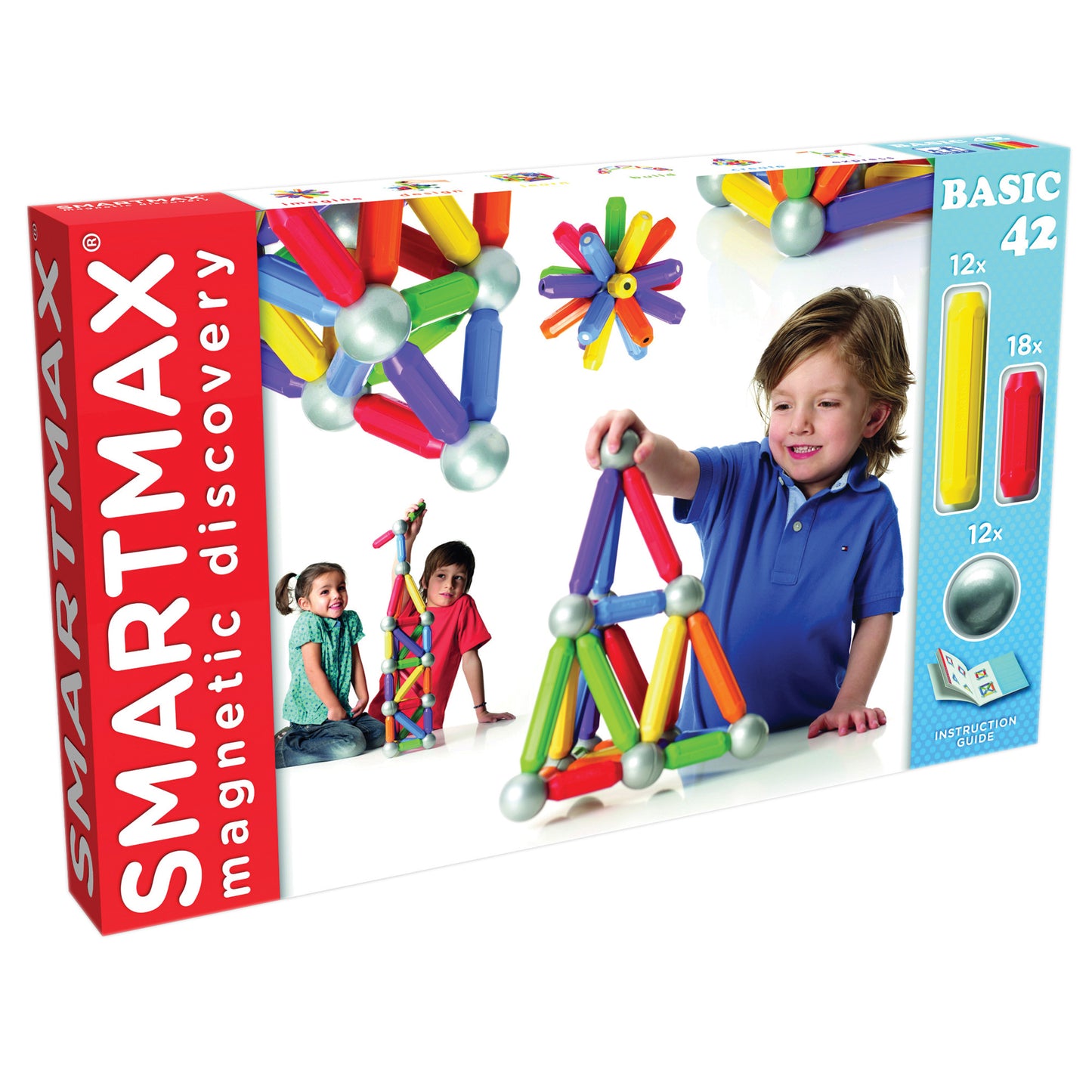 SmartMax 42-Piece Magnetic Discovery Set - Educational Construction Toy