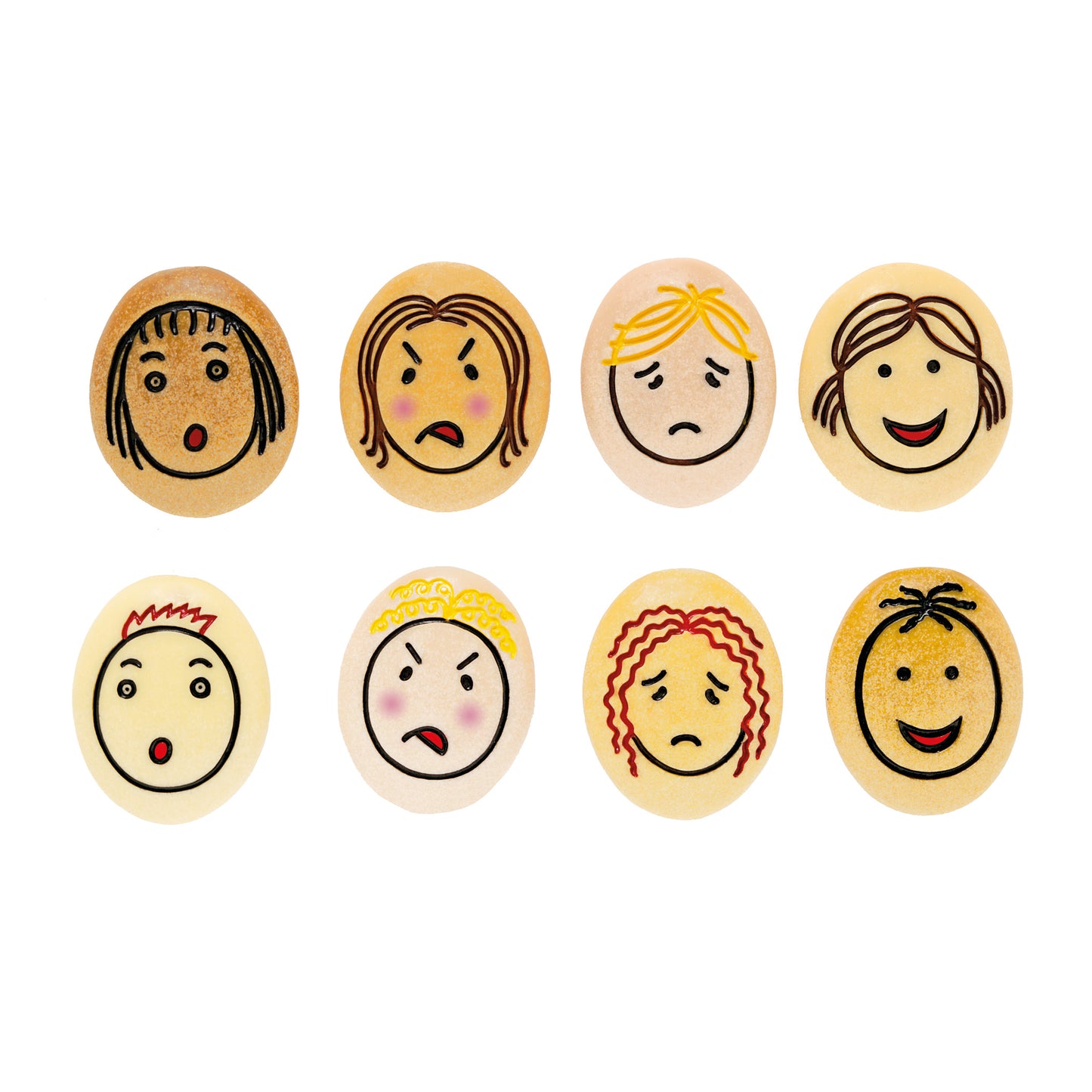 Yellow Door Jumbo Emotion Stones - Multi-Colored - Pack of 8