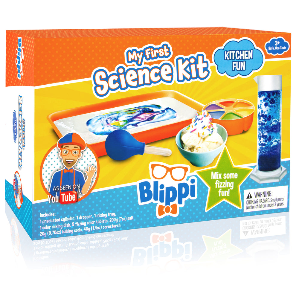 Blippi My First Science Kit: Kitchen Science Lab - 4 Experiments Set