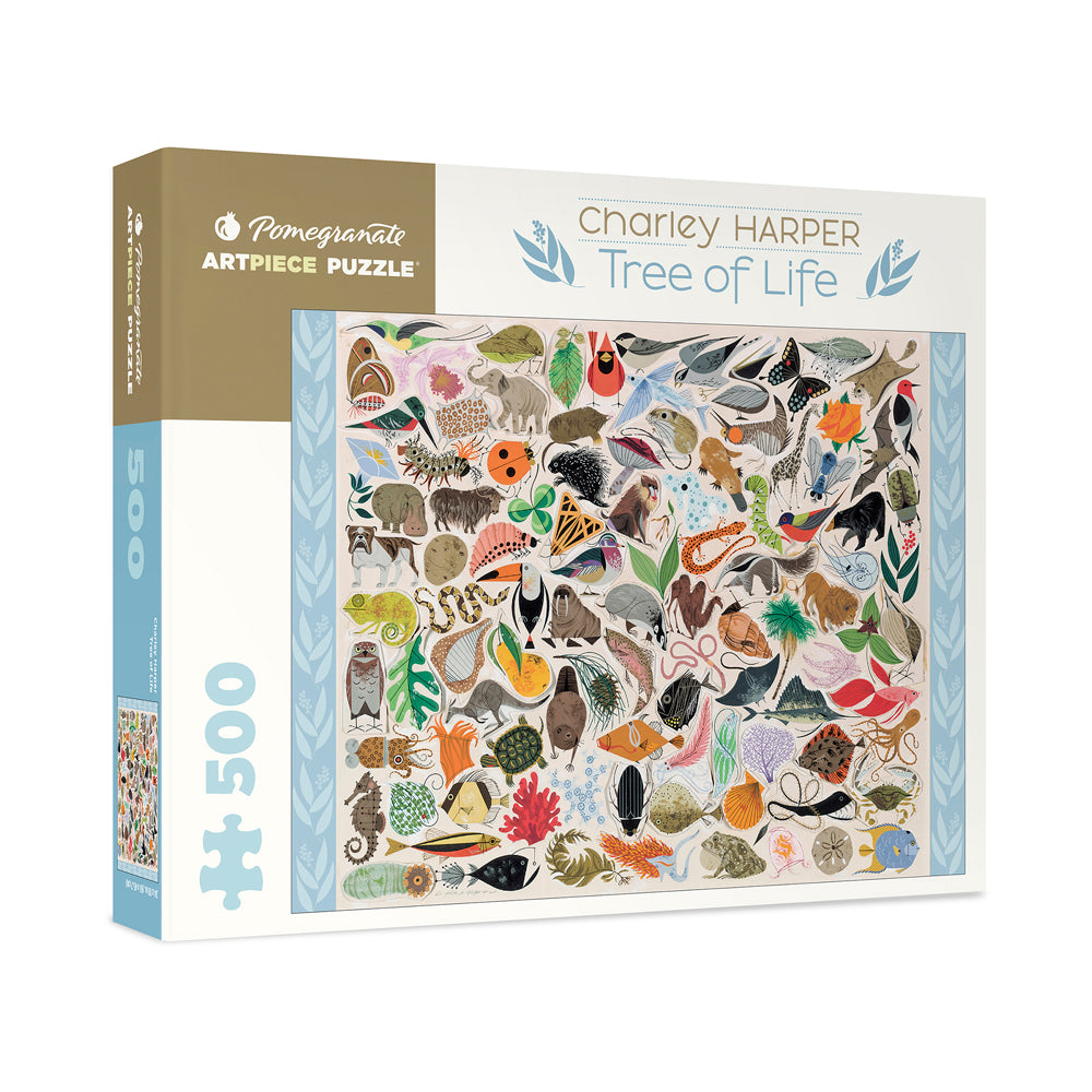 Pomegranate Charley Harper Tree of Life Jigsaw Puzzle - 500 pc