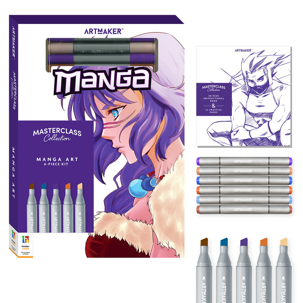 Art Maker Masterclass How to Draw Manga Kit - Complete Drawing Set