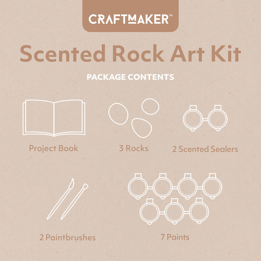 Craft Maker Scented Rock Art DIY Painting Kit for Adults