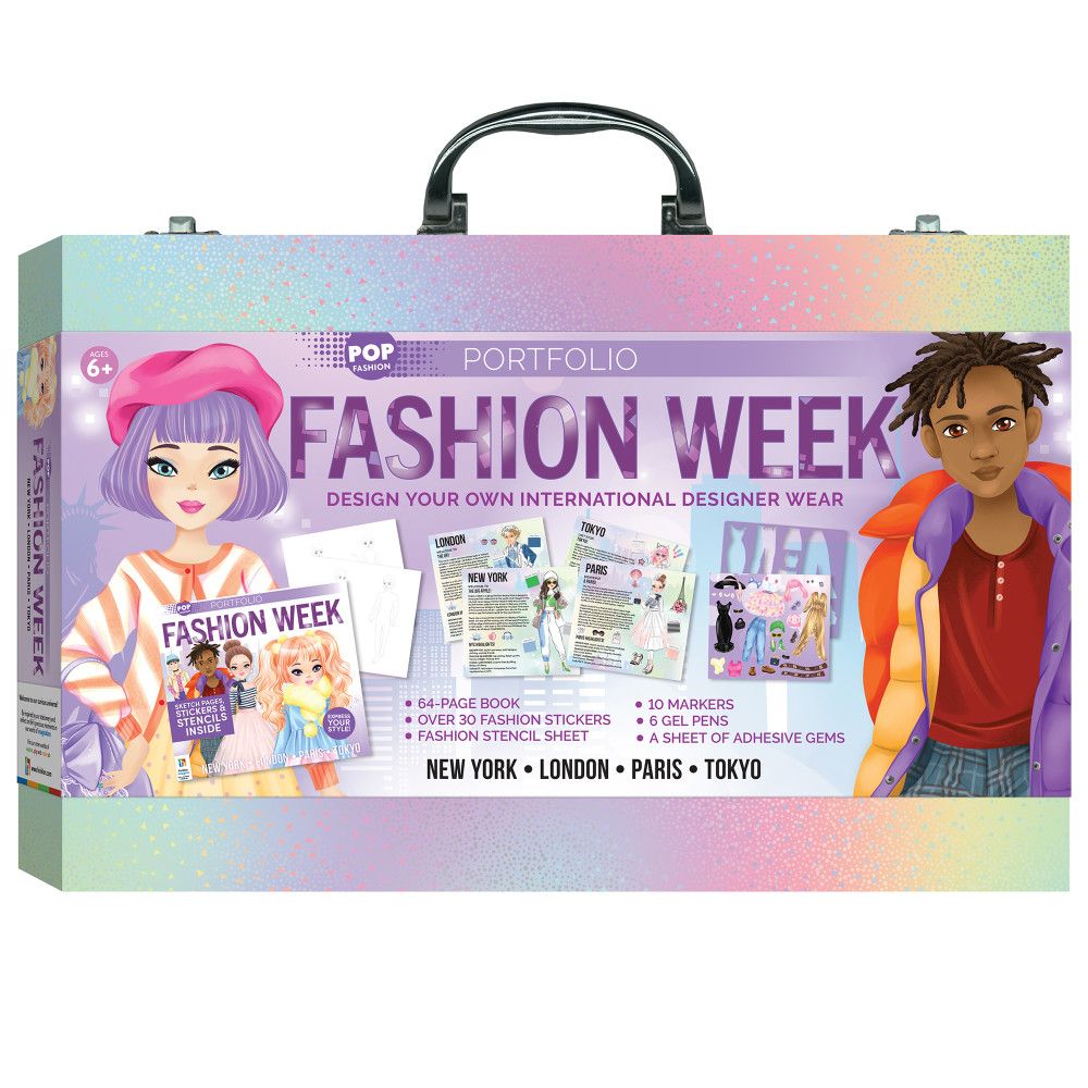 Kaleidoscope Fashion Week Pop Fashion Portfolio Designer Kit